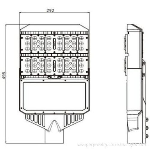 100W LED street lighting